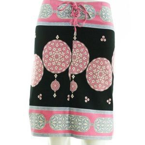 SUZANNE SIMON Cotton Stretch Multi Floral Skirt Size 36